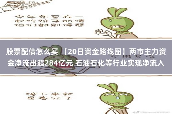 股票配债怎么买 【20日资金路线图】两市主力资金净流出超284亿元 石油石化等行业实现净流入