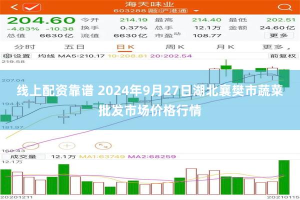 线上配资靠谱 2024年9月27日湖北襄樊市蔬菜批发市场价格行情