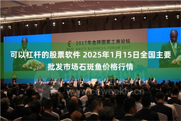 可以杠杆的股票软件 2025年1月15日全国主要批发市场石斑鱼价格行情